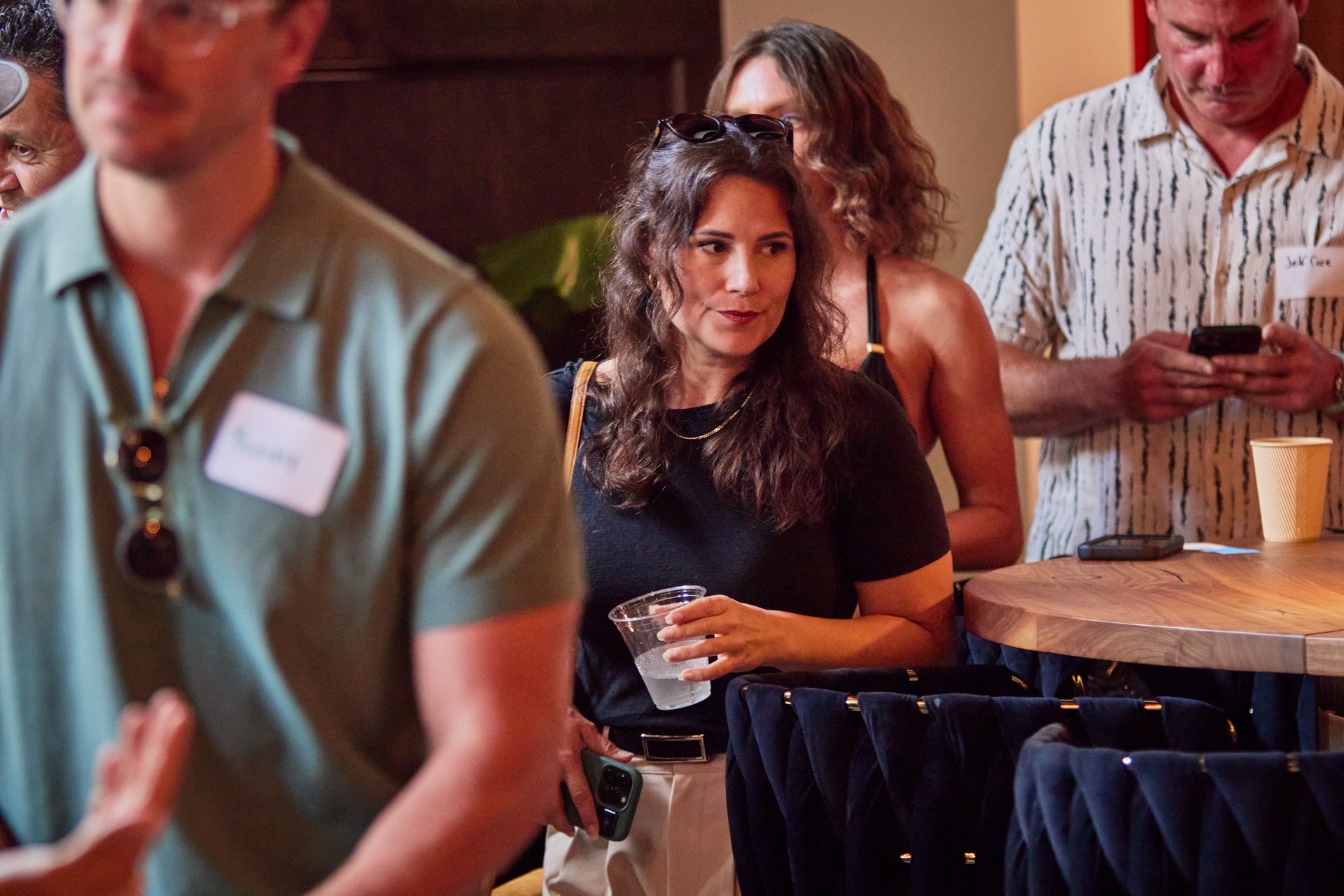 Sponsor visibility in a full room